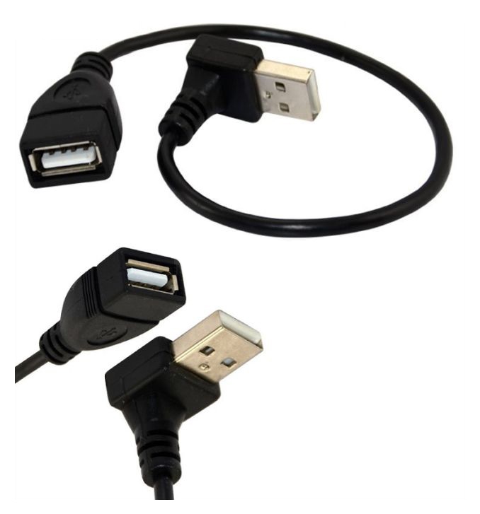 

Kabel Adapter kątowy Usb 2.0 Górny wtyk gniazdo