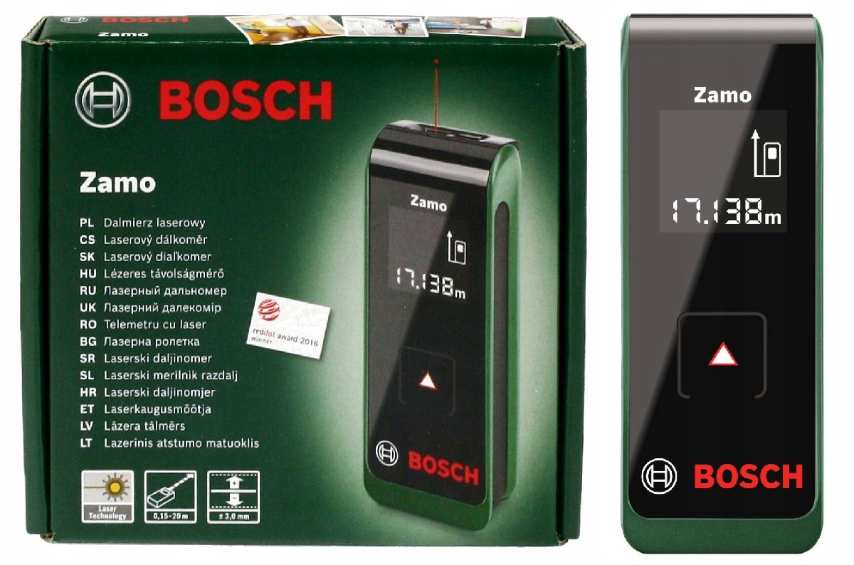 

Dalmierz Laserowy Zamo Bosch zasięg 20 metrów