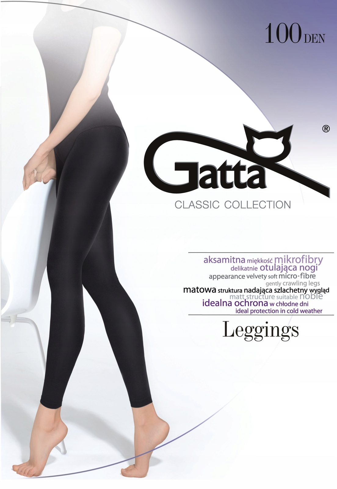 

Gatta legginsy mikrofibra 100 den Nero # 3 M