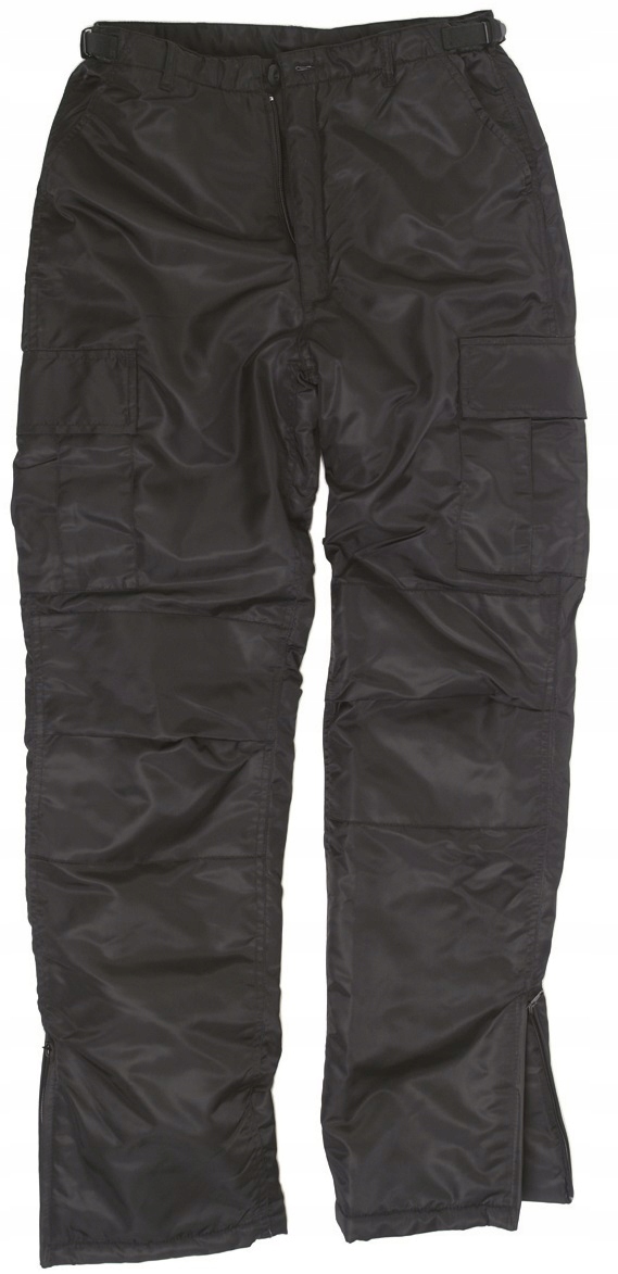 Tepelne zateplené pracovné nohavice zimné BLACK L
