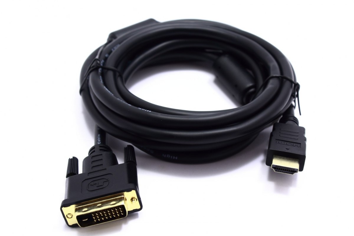 

Kabel Hdmi - DVI Z Filtrami Vitalco Złoty 24+1 10M