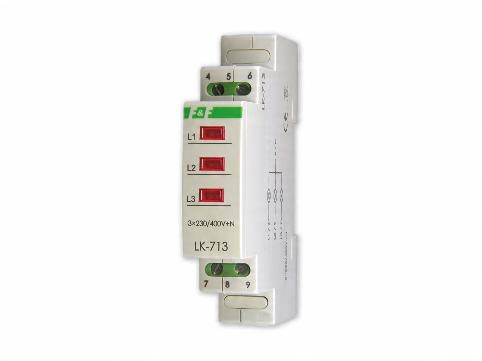 

F&f Lampka Sygnalizacyjna Led 3F Czerwona Pl