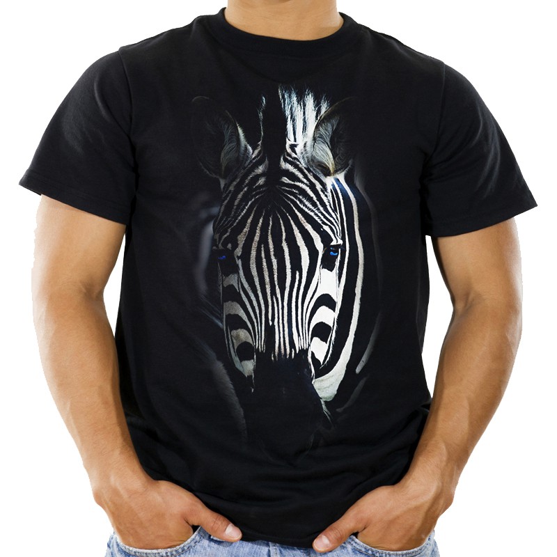 

Koszulka z zebrą w paski zebra na prezent Hq -XL