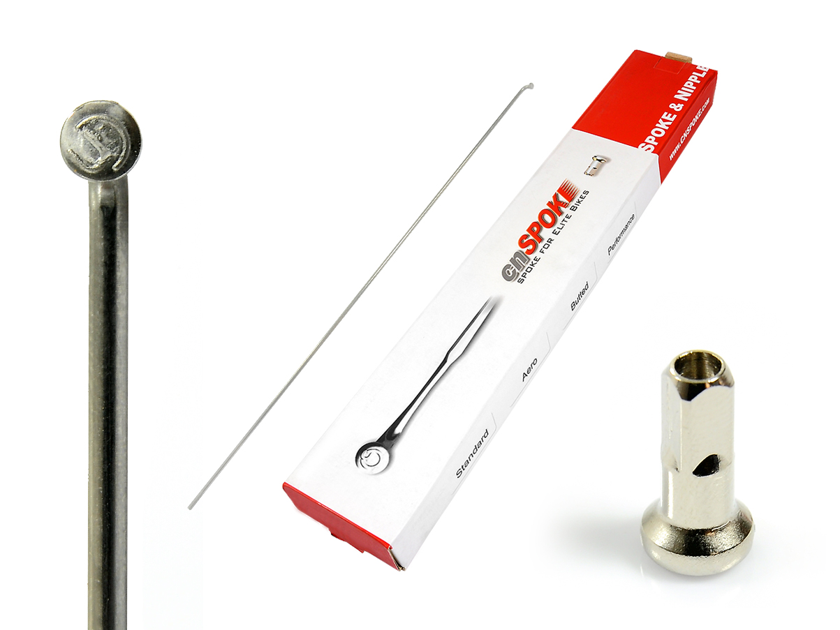 

Szprychy nierdzewne CnSpoke + nyple 292 mm Srebrne