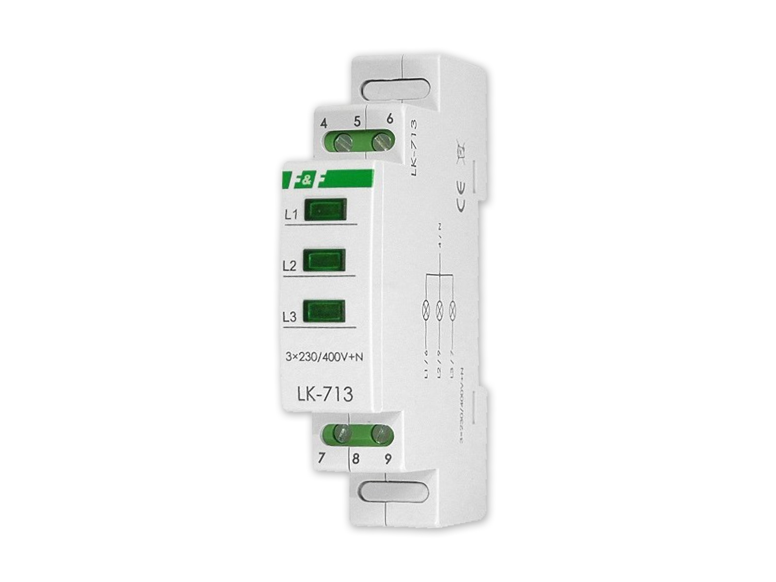 

F&f Lampka Sygnalizacyjna Led 3F Zielona Pl