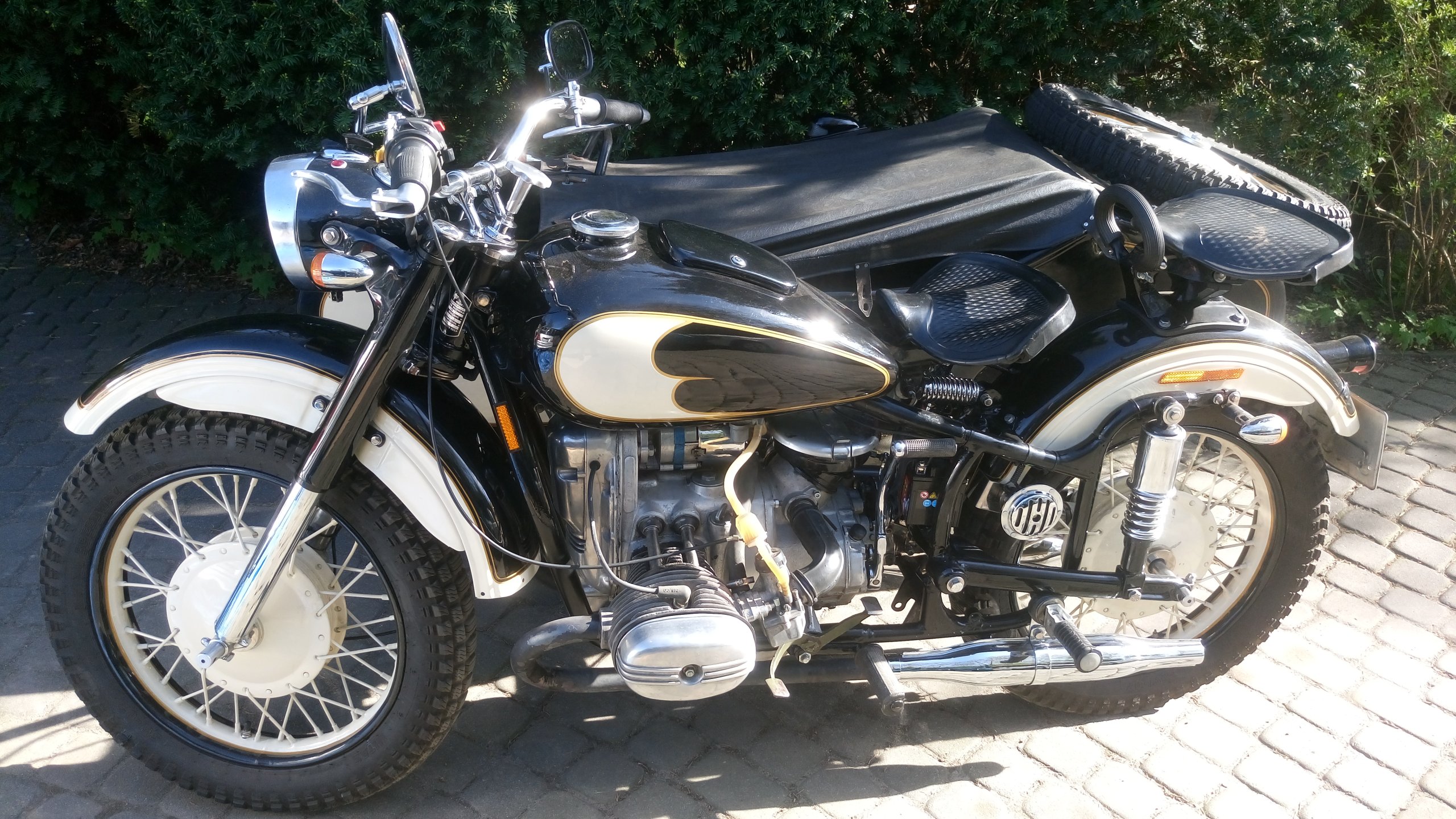 MOTOR Z KOSZEM URAL M67 Dniepr K750 PIĘKNY KLASYK 7312845099