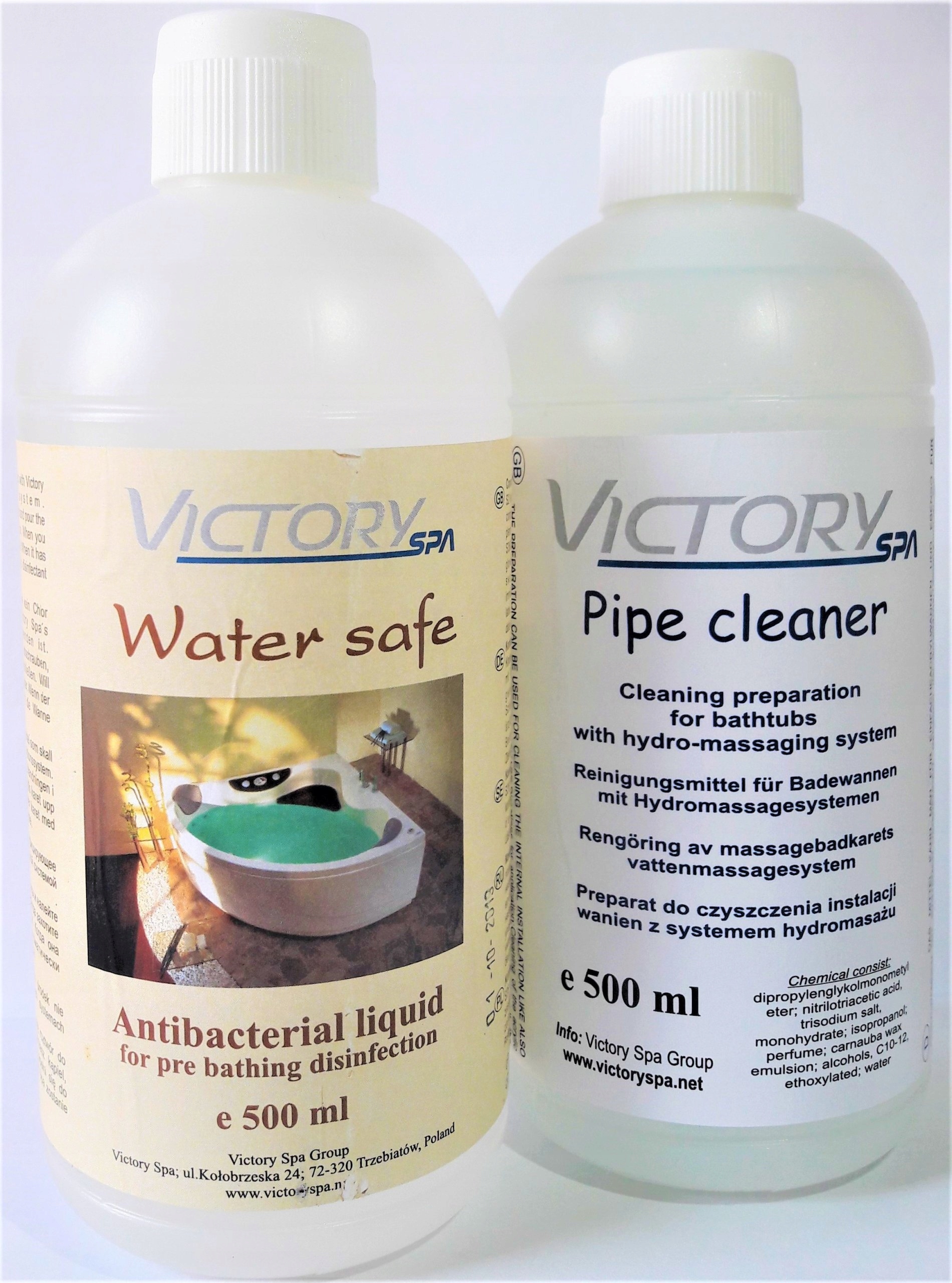 Water safe + Pipe cleaner Victory Spa płyn wanny 7291519303