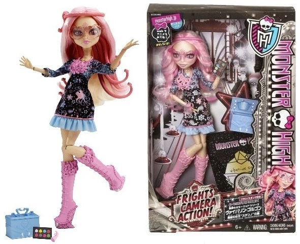 Monster High Viperine Gorgon Strach Kamera Akcja