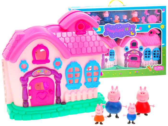 Bajkowy Domek świnki Peppy Figurki Meble Za1598 6737676751 Bajkowy Domek świnki Peppy Figurki Meble Za1598 6737676751
