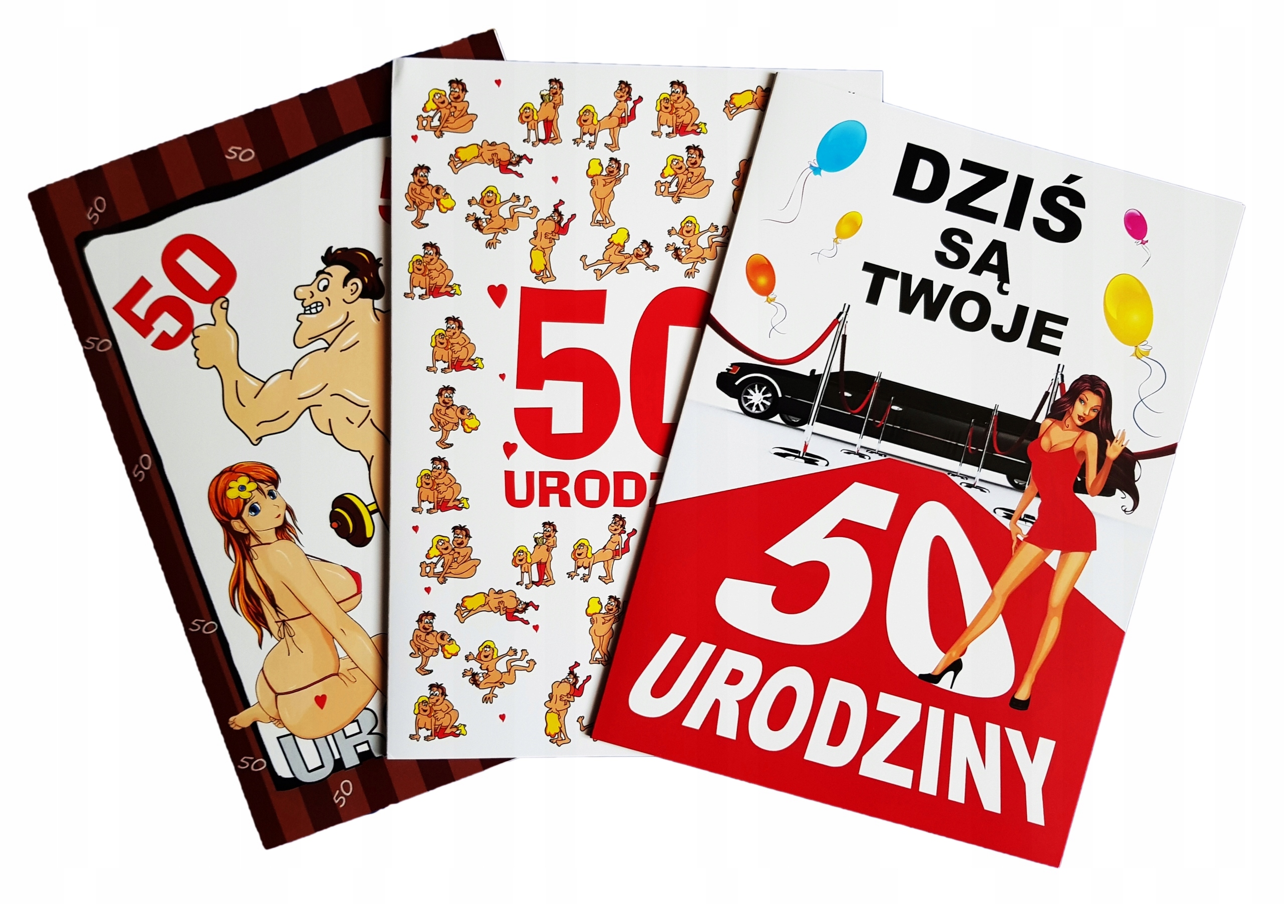 ŚMIESZNA Kartka XXL dla Mężczyzny na 50 URODZINY ! - 7520697688