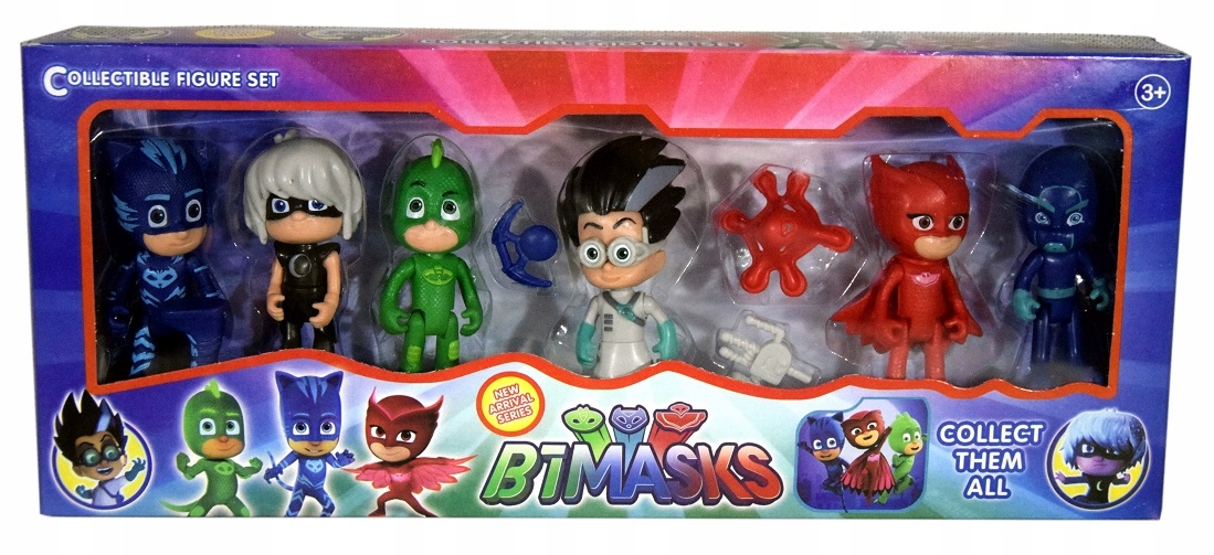 Pidżamersi Zestaw Zabawek 6szt Akcesoria Pjmasks 7539329097