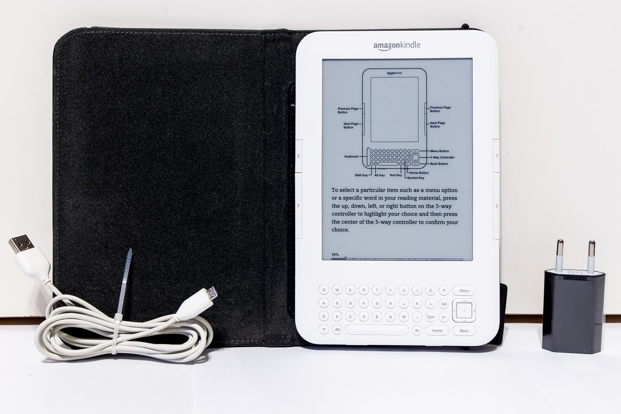 Kindle Keyboard 3, 3G White + etui Amazon 7434012065 oficjalne