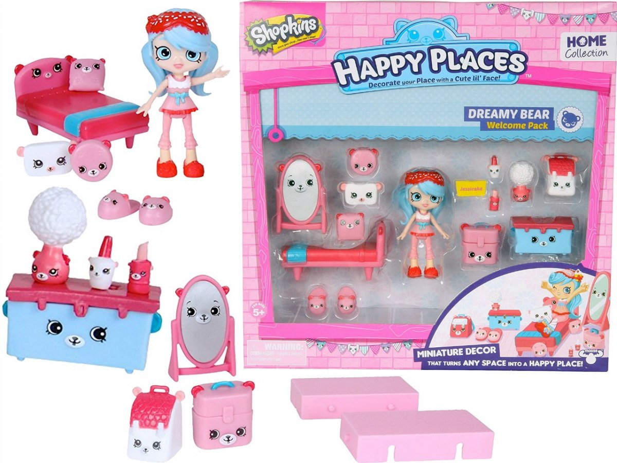 Shopkins Happy Places Zestaw Dekorator Dreamy Bear 7246192651