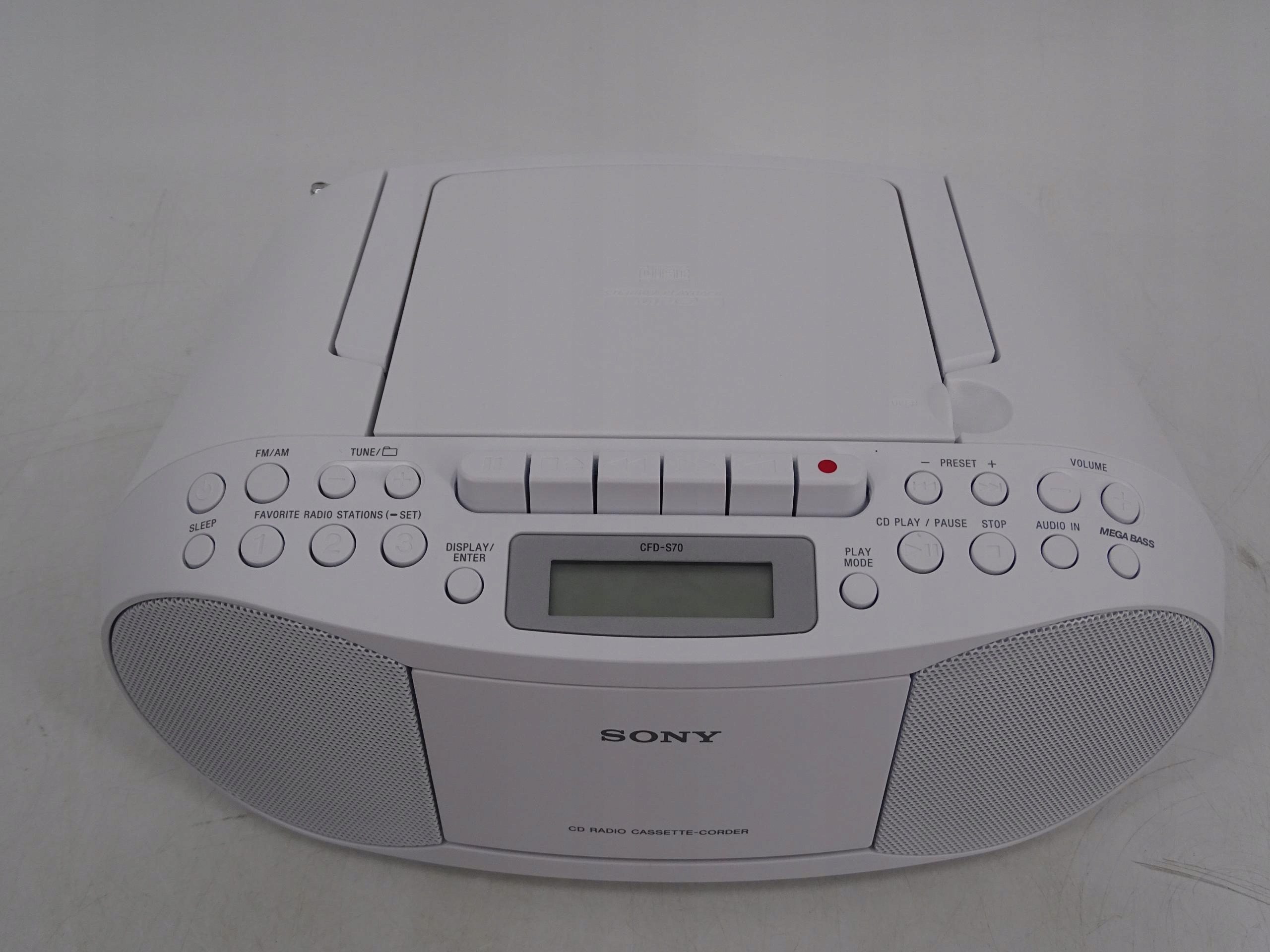 CD Sony CFDS70 (biały) stereo AUX 7748228106