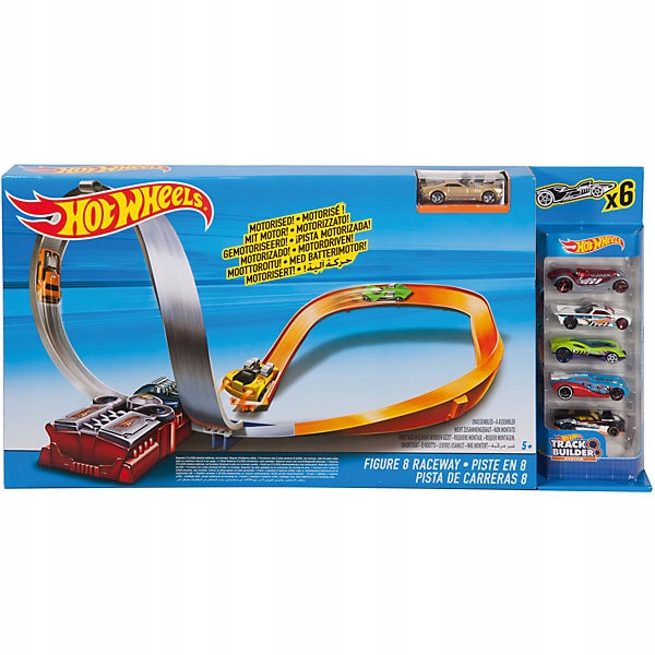 Hot Wheels Tor Samochodowy ósemka 6 Autek X2586 7452382208