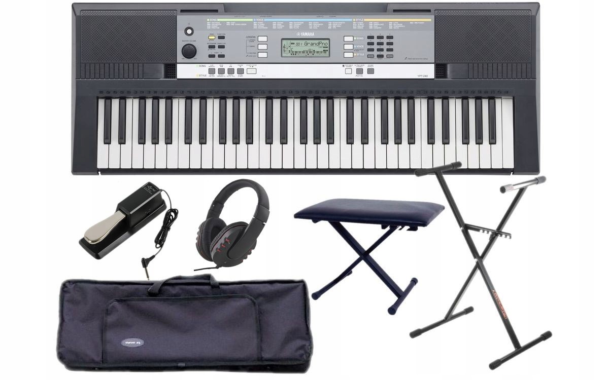 YAMAHA YPT 240 KEYBOARD EDUKACYJNY MEGA FULL PACK 7234937800