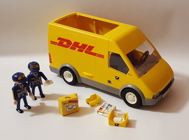 Ebella Playmobil Samochód Dhl Akcesoria