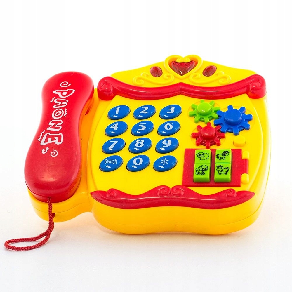 Eurobaby Zabawka Telefon 615180 żółty 7610613747 Oficjalne