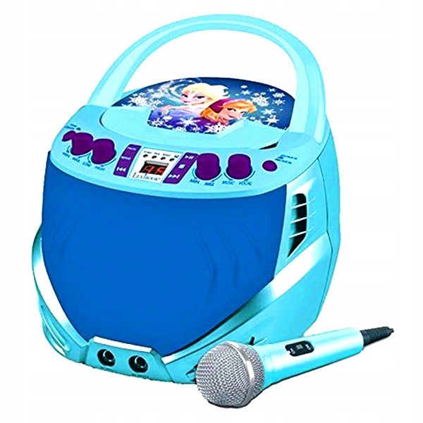 FROZEN BOOMBOX KARAOKE ODTWARZACZ CD AUX ELSA ANNA 7316396053