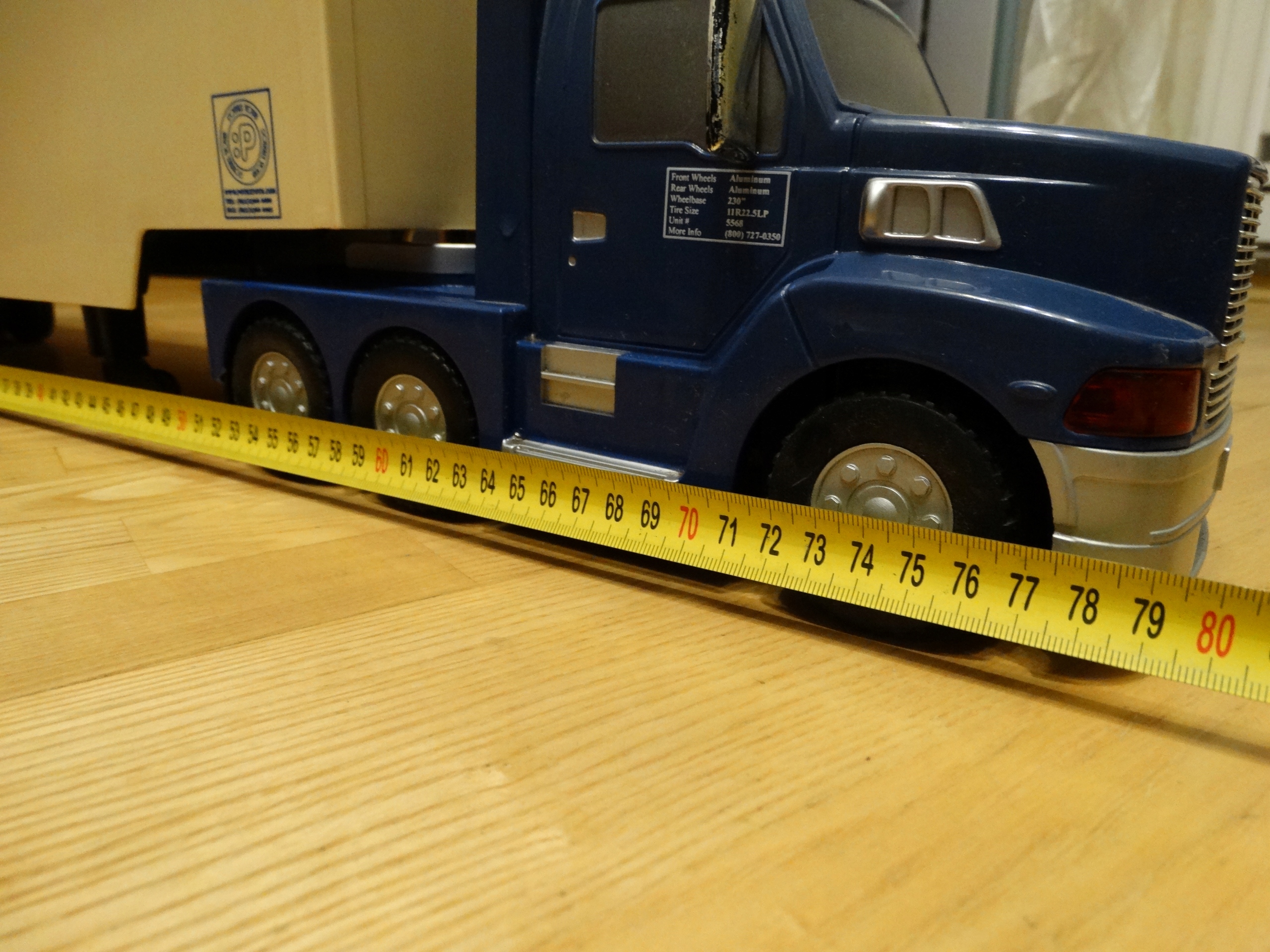 Zabawka Ciężarówka Tir Z Naczepą Na Pilota 80cm