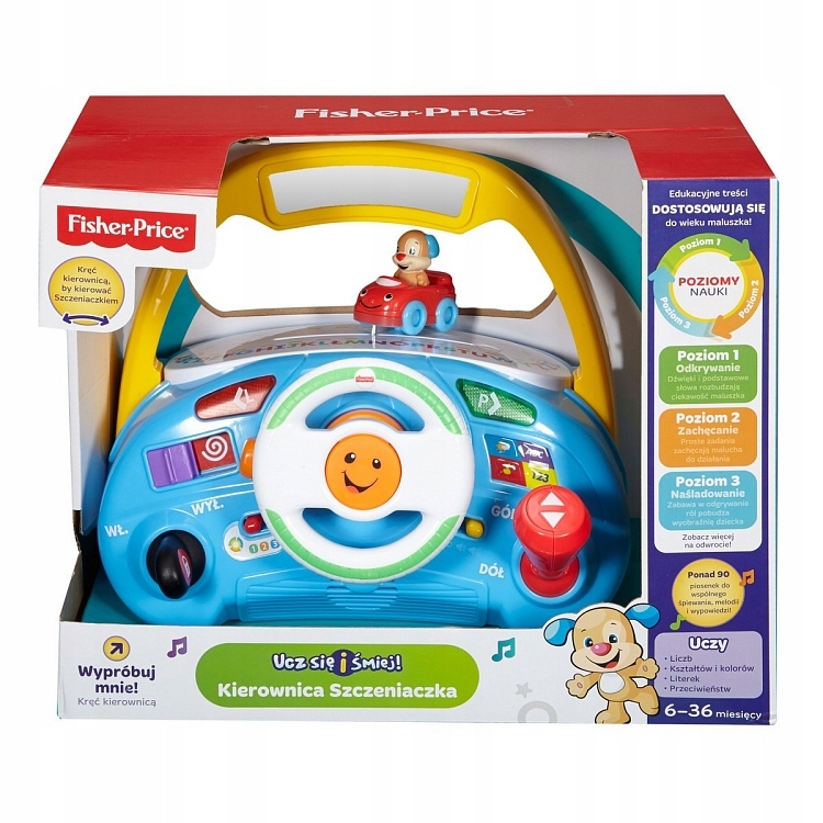 Fisher Price Kierownica Szczeniaczka Zabawka Inter 7604951161