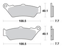 Тормозные колодки, колодки тормозов sbs honda nt 650 перед2, купить в Украине