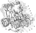 Трос спидометра aprilia atlantic 250 04-093, купить с разборки