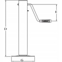 Ножка podporowa 2500kg 70x70mm dwustopniowa2, купить в Украине