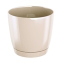 фото mini №1, Round flowerpot+stand 12x11cm casing gloss