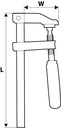 фото mini №3, Bevel clamp carpentry table 1500x120mm neo 45-175