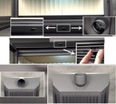 фото mini №5, Fireplace aerial grilles form steel left 11 kw black
