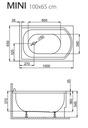 фото mini №4, Trough 100x65 mini+ siphon+ legs/hull expulsion 24г to small baths