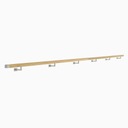 фото mini №4, Handrail wall-mounted wooden 40x40 320cm oak color