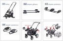 фото mini №8, Babyactive trippy premium trolley for trojaczkow 3w1 accessories
