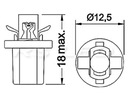 Лампочка led до спидометр торпедо кнопки, кнопке t5 r5 корпус b8.5d w1,2w 12v белый 102, купить в Украине