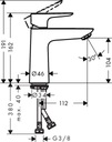 фото mini №2, Hansgrohe talis e battery for washbasins 71711000 krk