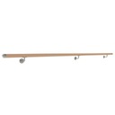 фото mini №6, Handrail wall-mounted to the wall wooden inox fi42 42mm 250cm beech painted