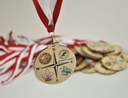 фото mini №5, Medal bilateral imprint ultraviolet+ ribbon 8x8cm 50szt