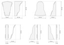 фото mini №2, Left end angle pvc 23 x 62 dl. 2cm