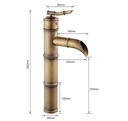 фото mini №5, Washbasin faucet retro high gold royal