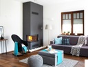 фото mini №2, Fireplace aerial grilles form steel left 11 kw black