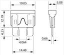 10x предохранитель ato пластина автомобильный 20a midi littelfuse 0287020.l2, купить в Украине