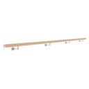 фото mini №3, Handrail wall-mounted wooden 40x40 480cm beech color