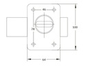 фото mini №3, Lock for surface mounting closure garage doors range repair kit 3 keys chrome