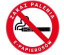 Наклейка информация zakaz palenia e-papierosow 11cm1, цена в Украине