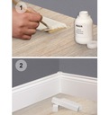 фото mini №4, Angle 8 centimeters overlay floor white skirting board mdf