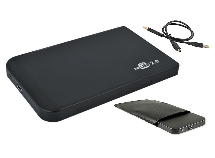 pouzdro pro externí disk 2.5'' Sata, černé