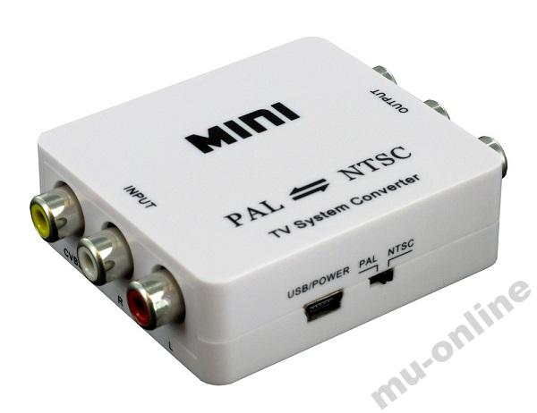 Převodník Pal na Ntsc DVD adaptér Konzole Tv