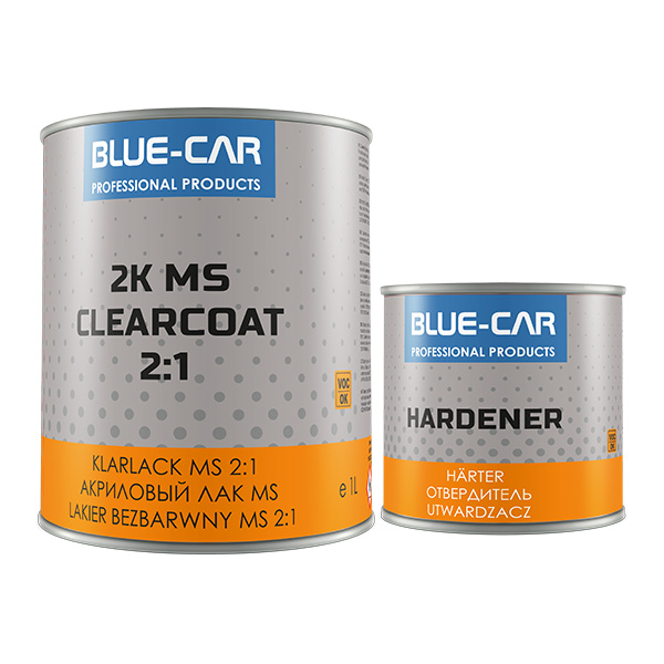 Zdjęcie okazji: Blue-car Lakier Bezbarwny Ms 2:1 Utwardzacz 1,5L Kpl.