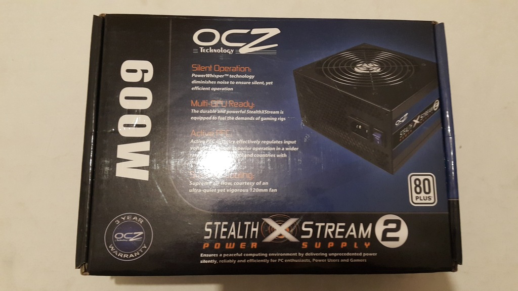 Zasilacz OCZ StealthXStream 2 600W 100% sprawny